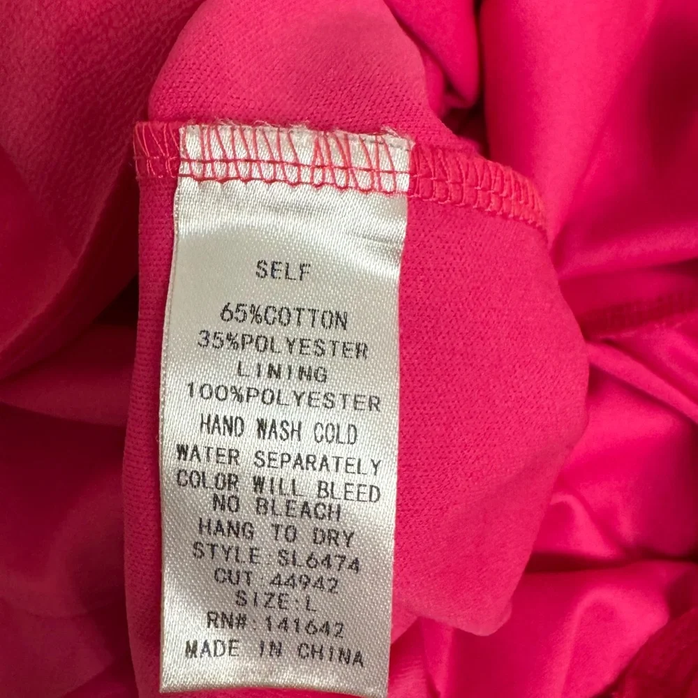 She + sky Elegant pink off the shoulder romper - Picture 9 of 10